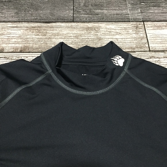 Alaskan Hardgear Mock Neck Base Layer Compression Shirt Men’s M Black Logo - Picture 7 of 8